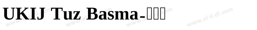 UKIJ Tuz Basma字体转换